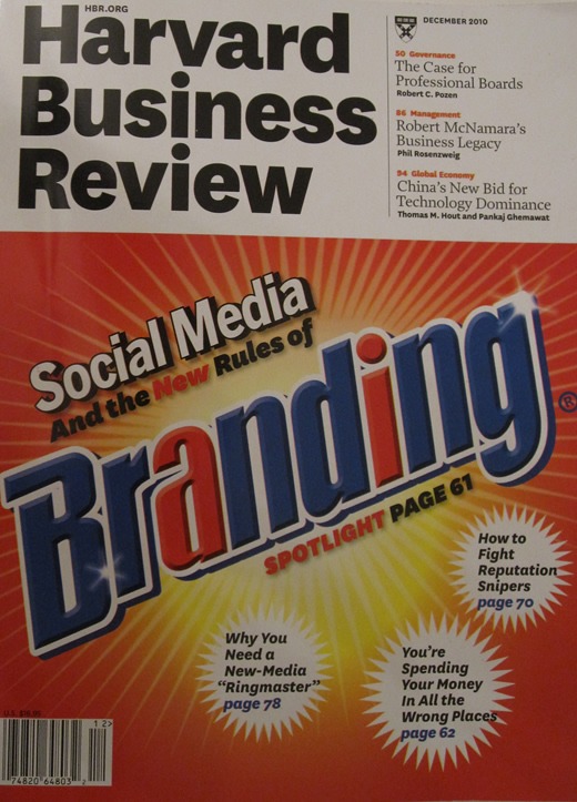 Social Media Branding - Cover der Harvard Business Review