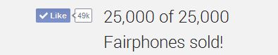 Die ersten 25000 Fairphones wurden verkauft