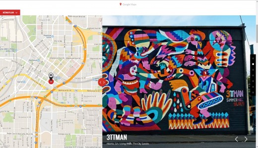 Google Maps Street Art Project Nahaufnahme Kunstprojekt