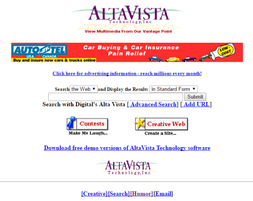 www.altavista.com 1996