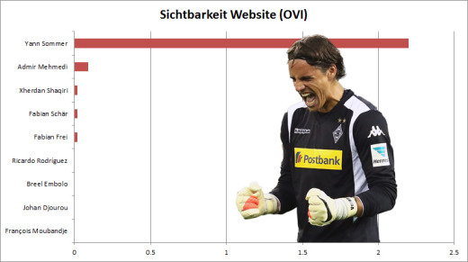 Die Webseiten der Schweizer Fussballnationalspieler