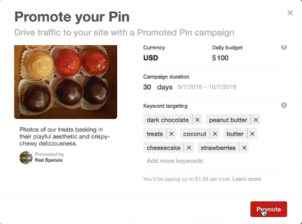 Pinterest Promote Button