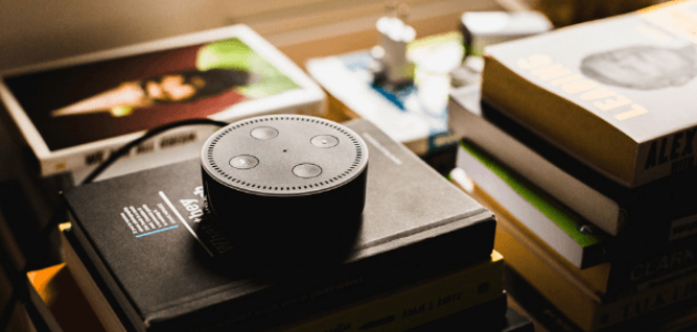 Amazon Echo Dot im Einsatz zum ThemaVoice Marketing