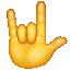 Das WhatsApp-Emoji von der Hand mit ausgestrecktem kleinen Finger, Zeigefinger und Daumen soll "ich liebe dich" symbolisieren.