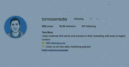 Titelbild mit Tom Ross' Instagram Account.