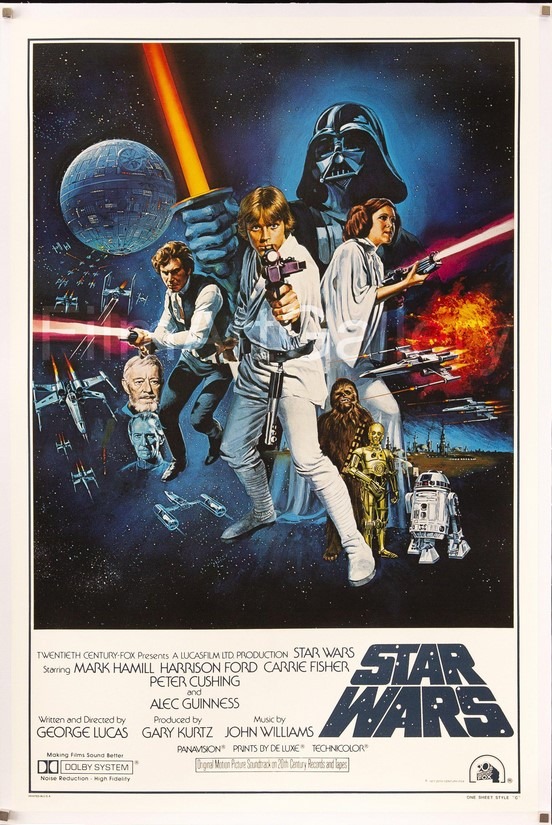 Das erste Poster zum Film "Krieg der Sterne" ist zu sehen