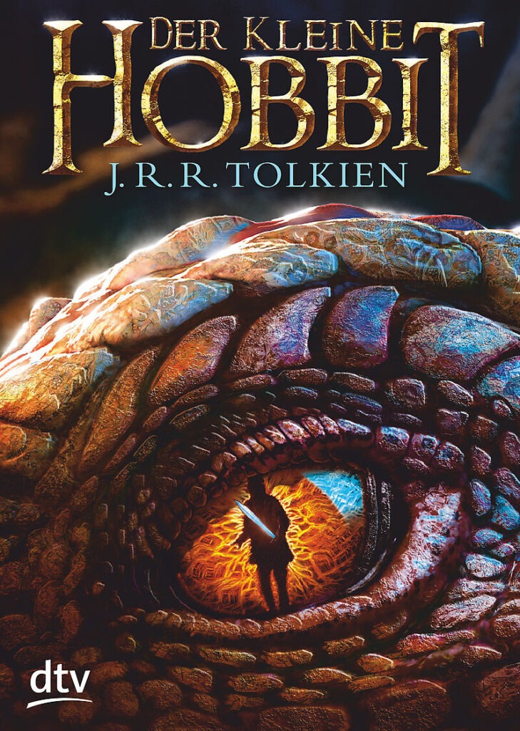 Tolkiens "der kleine Hobbit" ist mit Smaugs Auge gut sichtbar