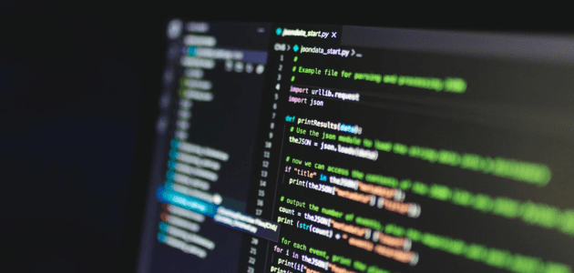 Ausschnitt eines Website Codes