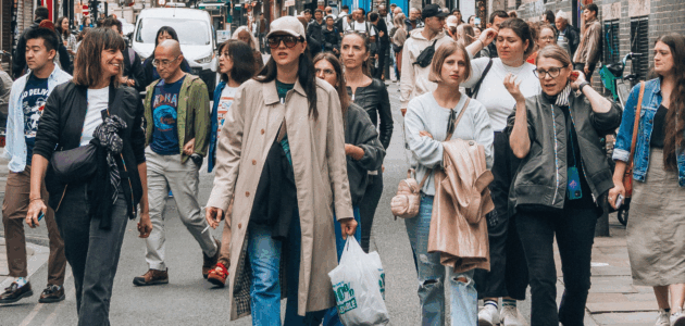 Menschen in Stadt